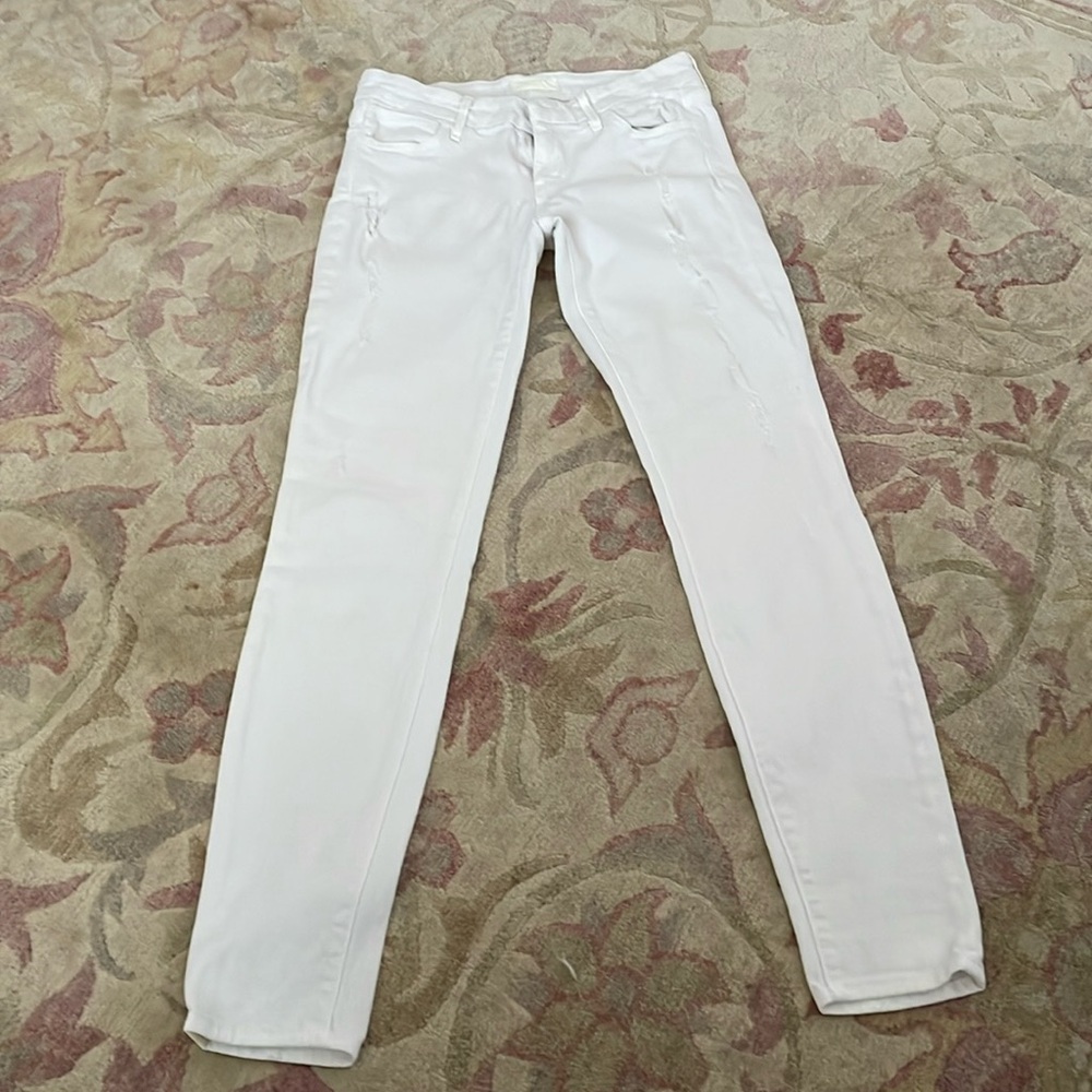 skinny ripped white jeans